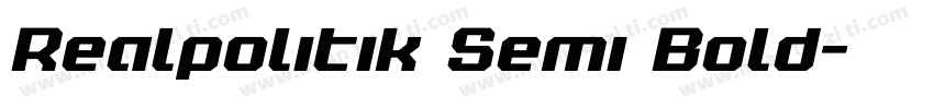 Realpolitik Semi Bold字体转换